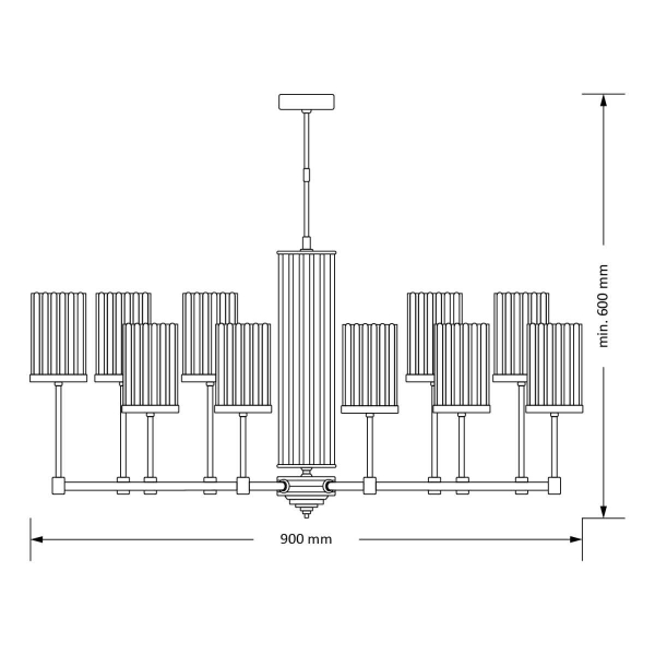 Подвесная люстра KUTEK MOOD Empoli Ryfel EMP-ZW-10(N)R Подвесная люстра KUTEK MOOD Empoli Ryfel EMP-ZW-10(N)R