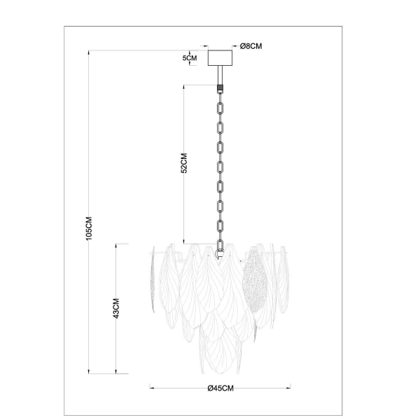 Подвесная люстра Arte Lamp Felicita A4080LM-6GO Подвесная люстра Arte Lamp Felicita A4080LM-6GO