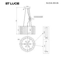 Подвесная люстра ST Luce Delight SL1516.303.06