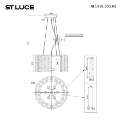 Подвесная люстра ST Luce Delight SL1516.303.06