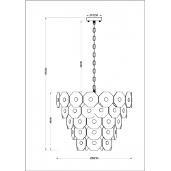 Подвесная люстра Arte Lamp Lambrusco A4069LM-13AB