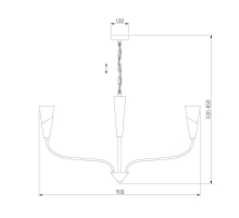 Подвесная люстра Eurosvet Rhyton 60167/8 никель