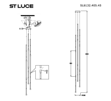 Подвесная светодиодная люстра ST Luce Minimalism SL6132.405.45