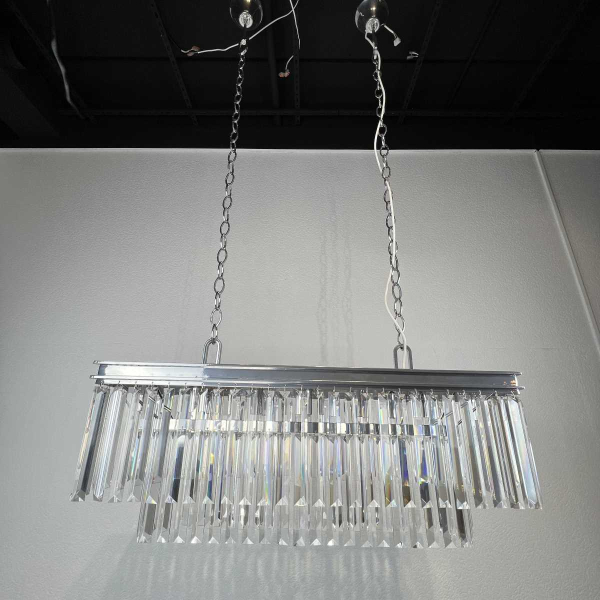 Подвесная люстра Imperium Loft Rh 1920S Odeon Clear Glass Fringe Chrome 228792-22