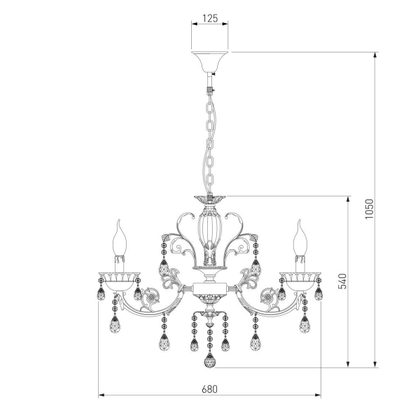 Подвесная люстра Bogates 230/6 Strotskis