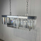 Подвесная люстра Imperium Loft Rh 1920S Odeon Clear Glass Fringe Chrome 228792-22