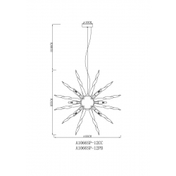 Подвесная люстра Arte Lamp Bella A1066SP-12CC