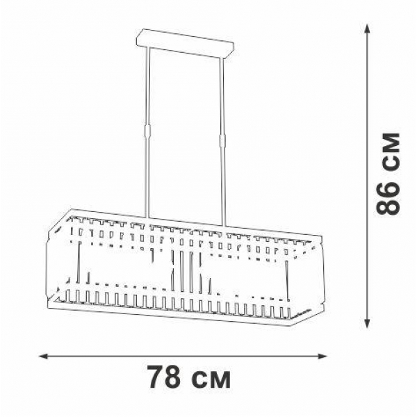 Подвесная люстра Vitaluce V5881-8/6PL