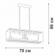 Подвесная люстра Vitaluce V5881-8/6PL