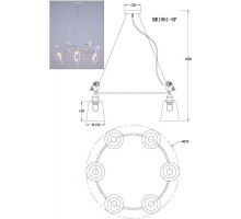 Подвесная люстра MyFar Tracey MR1961-6P