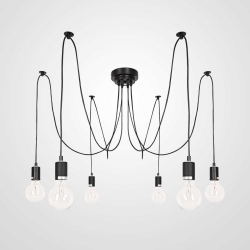 Подвесная люстра Imperium Loft Spider Black L6 352852-26