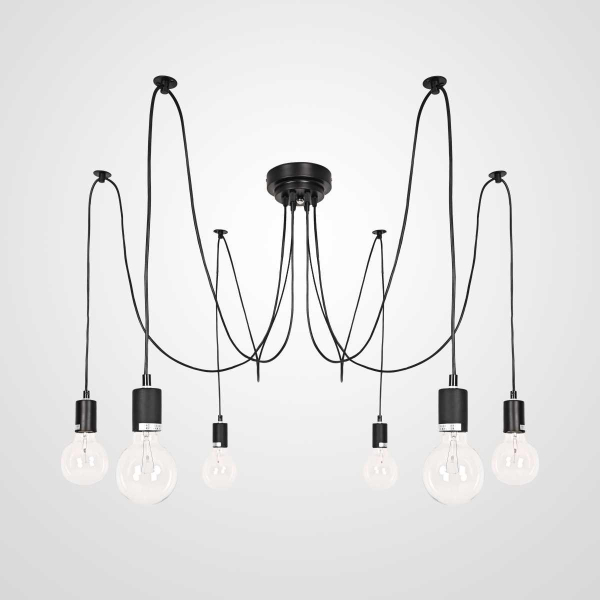Подвесная люстра Imperium Loft Spider Black L6 352852-26