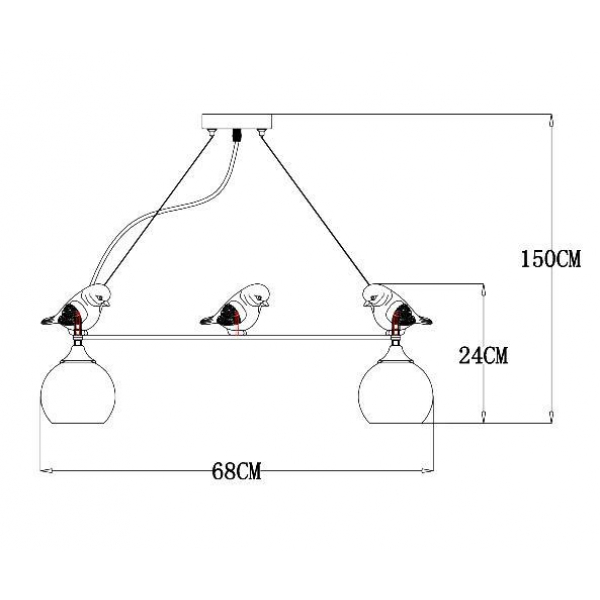 Подвесная люстра Arte Lamp Gemelli A2150SP-5WG