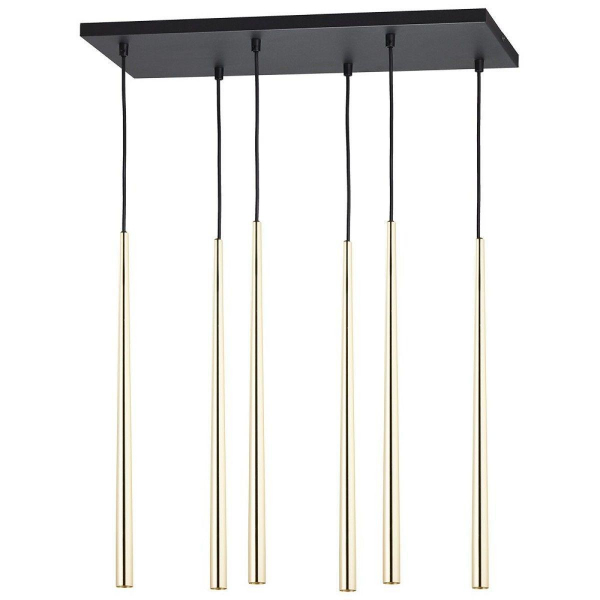 Подвесная люстра TK Lighting 6420 Piano Gold