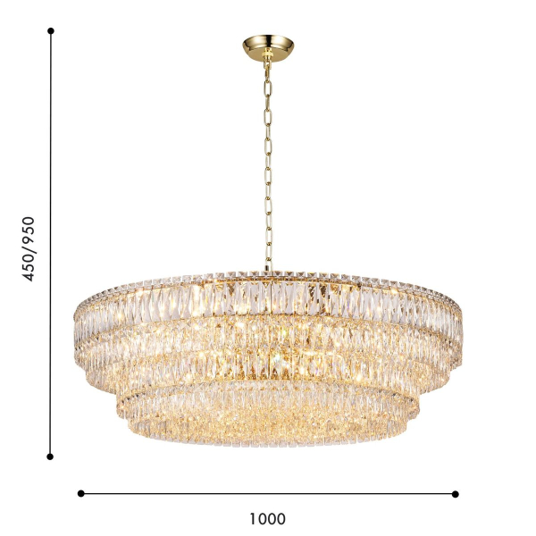 Подвесная люстра Favourite Adamas 4781-24P