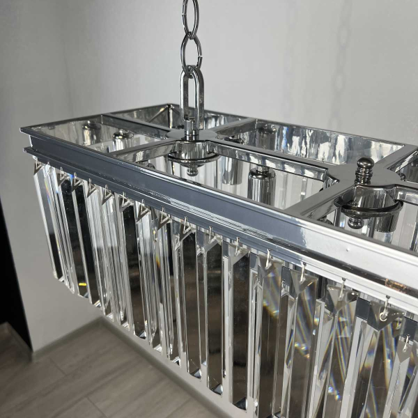 Подвесная люстра Imperium Loft Rh 1920S Odeon Clear Glass Fringe Chrome 228792-22
