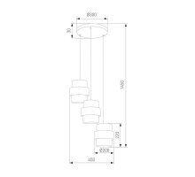 Подвесная люстра TK Lighting 6098 Calisto