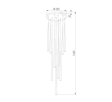 Подвесная люстра TK Lighting 10118 Piano