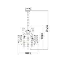 Подвесная люстра Arte Lamp Pipirima A4089LM-6AB