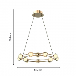 Подвесная светодиодная люстра Favourite Rondell 4382-12P