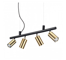 Подвесная люстра Ideal Lux Dynamite SP4 Ottone Satinato 244624