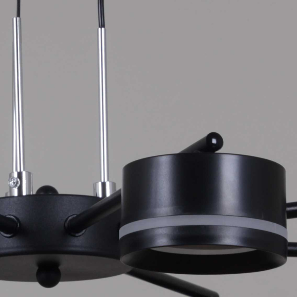 Подвесная люстра Reluce 19490-0.4-5+5 Black