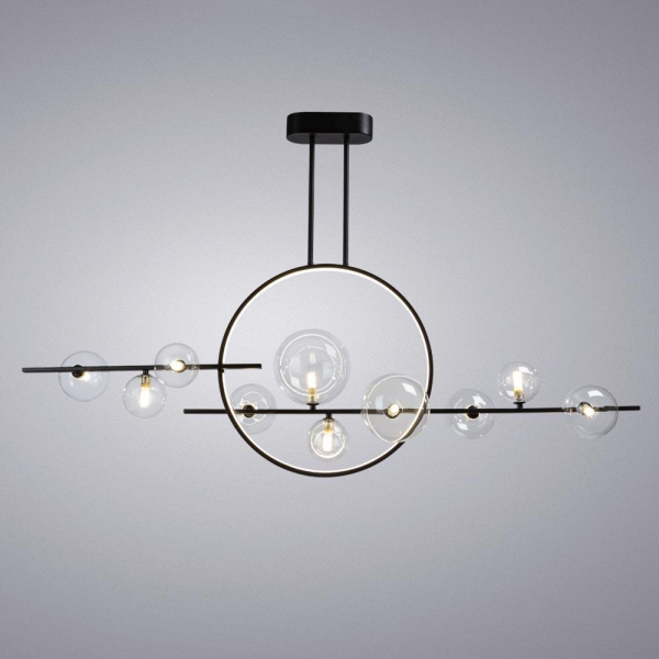 Подвесная светодиодная люстра Arte Lamp Saturn A7790SP-75BK Подвесная светодиодная люстра Arte Lamp Saturn A7790SP-75BK
