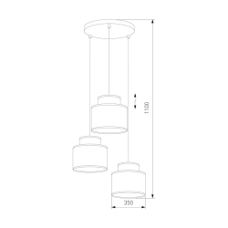 Подвесная люстра TK Lighting 2759 Duo