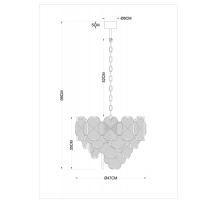 Подвесная люстра Arte Lamp Mallika A4077LM-6GO