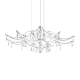 Подвесная люстра Loft IT Mira 10587/1000 Silver Asfour