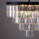Подвесная люстра Imperium Loft Rh 1920S Odeon Clear Glass Fringe Chandelier D110 213688-22