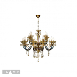 Подвесная люстра iLamp Asia 61081-8+4 BR