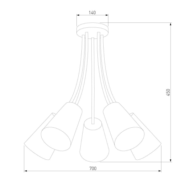 Потолочный светильник TK Lighting 2107 Wire Colour