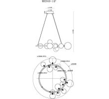 Подвесная люстра MyFar George MR2040-14P