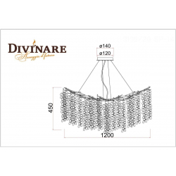 Подвесная люстра Divinare Salice 3135/26 SP-14