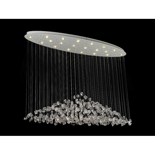 Подвесная люстра Newport 8230/140 С oval white clear М0071679