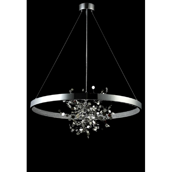 Подвесная люстра Crystal Lux GARDEN SPLED+4 D800 CHROME