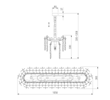 Подвесная люстра Bogates Leaf 370