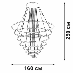 Подвесная люстра Vitaluce V4600-1/8S