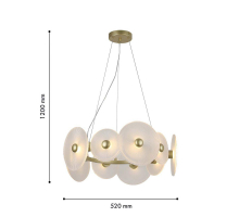 Подвесная светодиодная люстра F-Promo Arctium 4605-8P