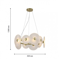 Подвесная светодиодная люстра F-Promo Arctium 4605-8P