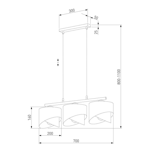 Подвесная люстра TK Lighting 4821 Grant White