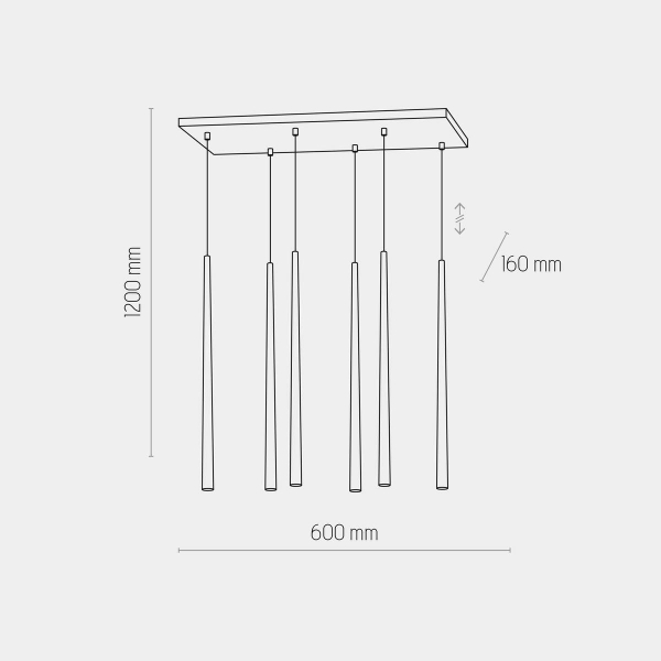 Подвесная люстра TK Lighting 6420 Piano Gold