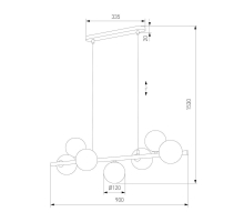 Подвесная люстра TK Lighting 4506 Estera