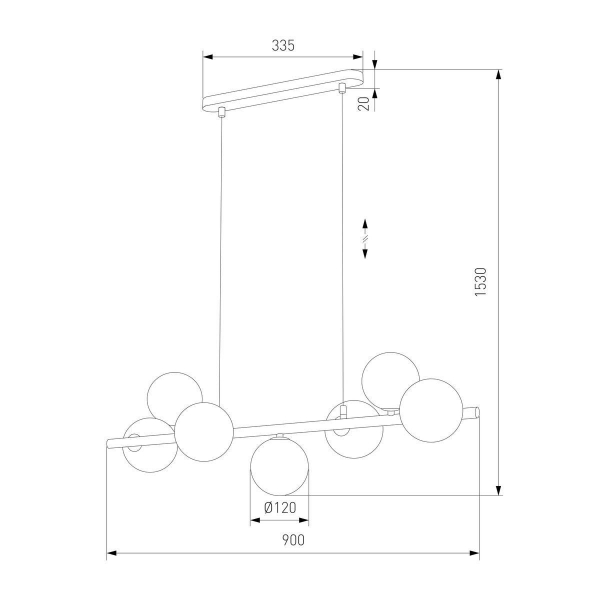 Подвесная люстра TK Lighting 4506 Estera