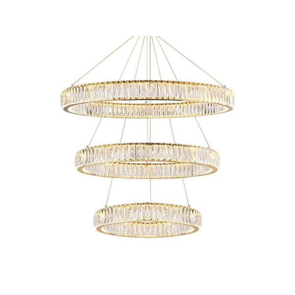 Вертикальная композиция Newport 8240 из трех колец золото №9 S8240_027G