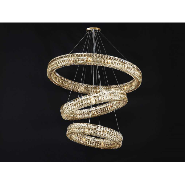 Вертикальная композиция Newport 8550 из трех колец золото №173 S8550_173G