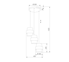 Подвесная люстра TK Lighting 6018 Calisto