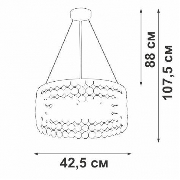 Подвесная люстра Vitaluce V5329-8/6S