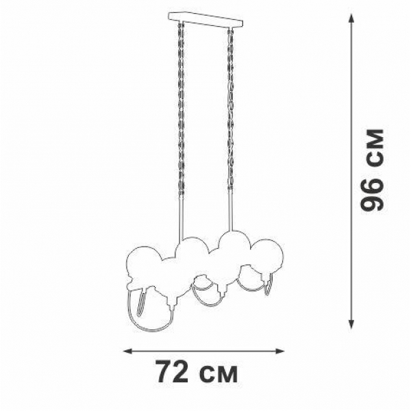 Подвесная люстра Vitaluce V2862-1/6
